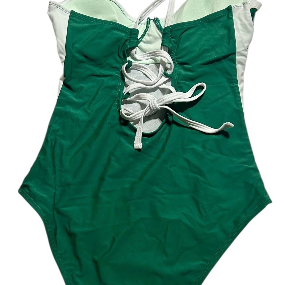 Waist-Cinch Wonder! One-Piece Swimsuit | Tummy Control + Crisscross Back | Size - Picture 5 of 6